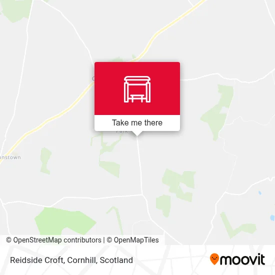 Reidside Croft, Cornhill map
