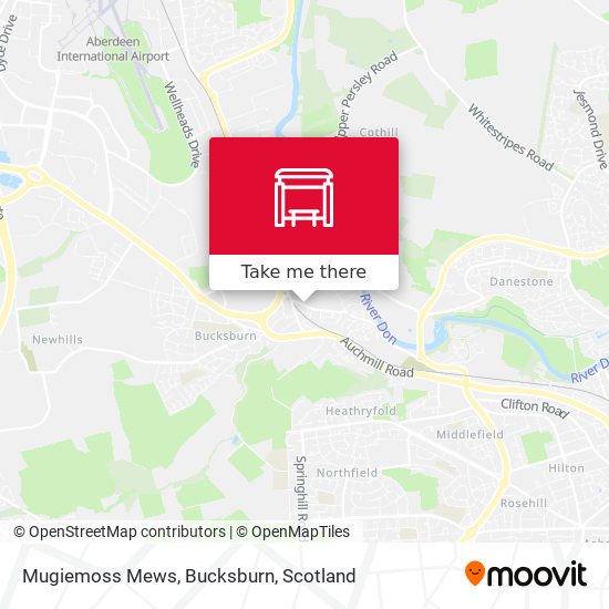 Mugiemoss Mews, Bucksburn map