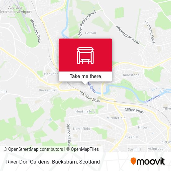 River Don Gardens, Bucksburn map