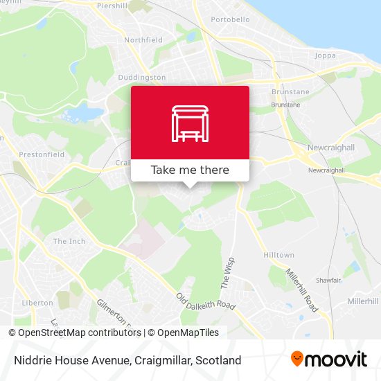 Niddrie House Avenue, Craigmillar map