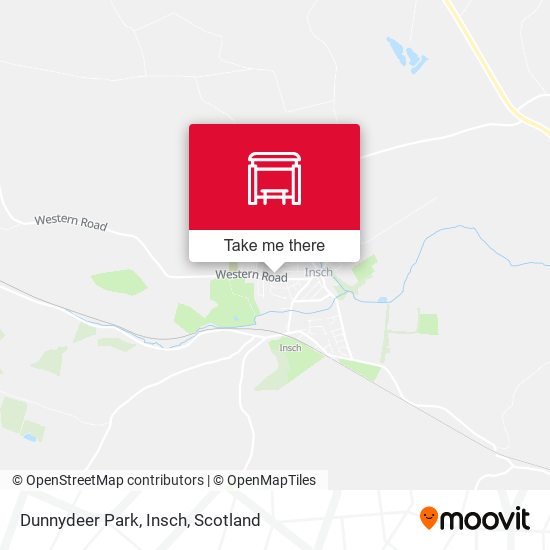 Dunnydeer Park, Insch map