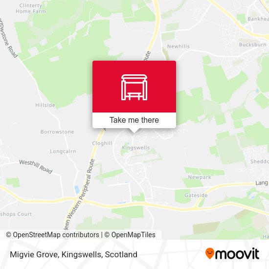 Migvie Grove, Kingswells map