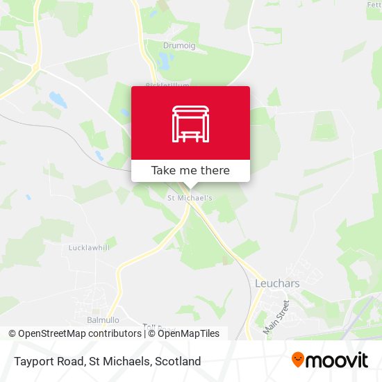 Tayport Road, St Michaels map