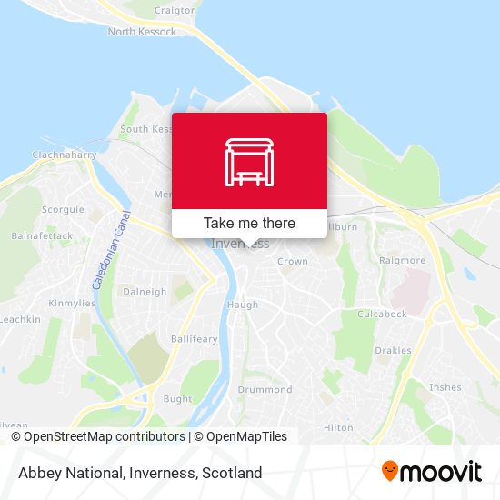 Abbey National, Inverness map