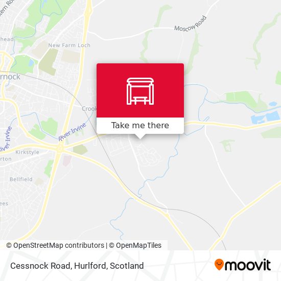 Cessnock Road, Hurlford map