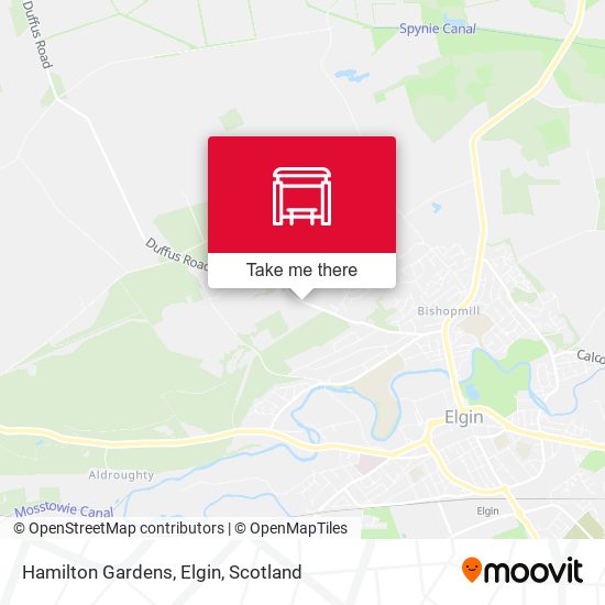 Hamilton Gardens, Elgin map