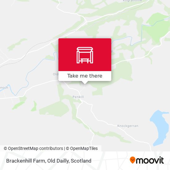 Brackenhill Farm, Old Dailly map