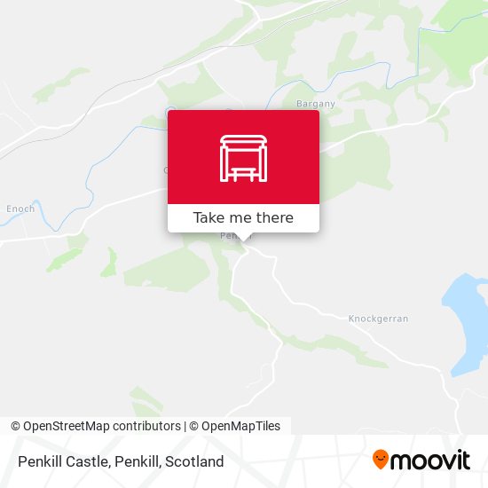 Penkill Castle, Penkill map