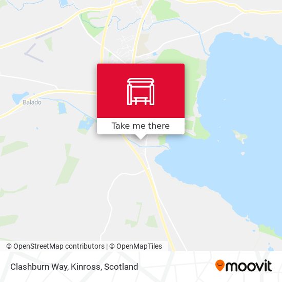 Clashburn Way, Kinross map