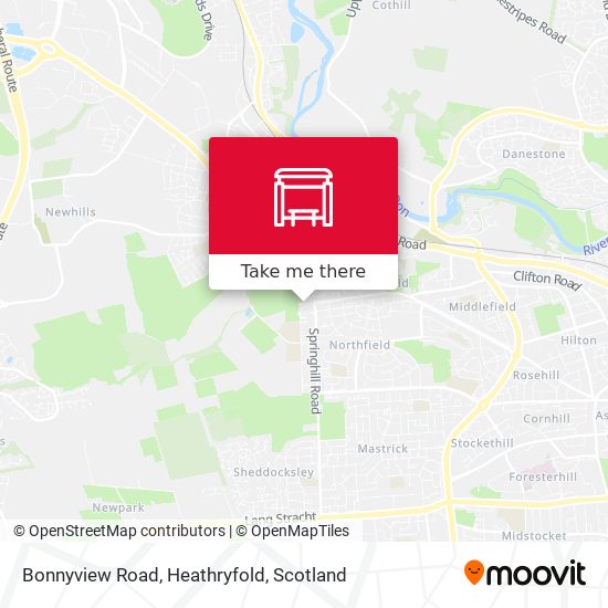 Bonnyview Road, Heathryfold map