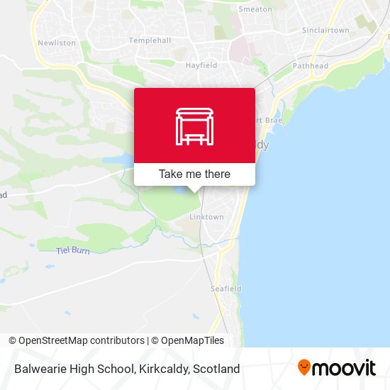 Balwearie High School, Kirkcaldy map
