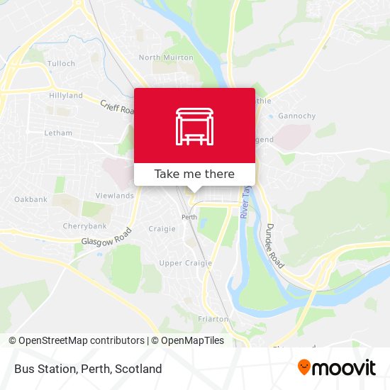 Bus Station, Perth map