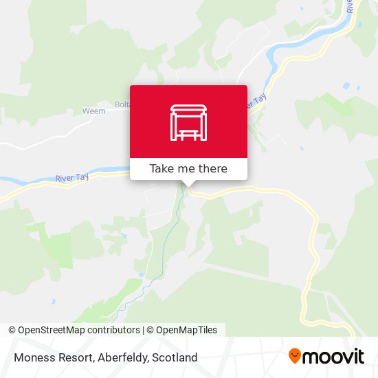 Moness Resort, Aberfeldy map