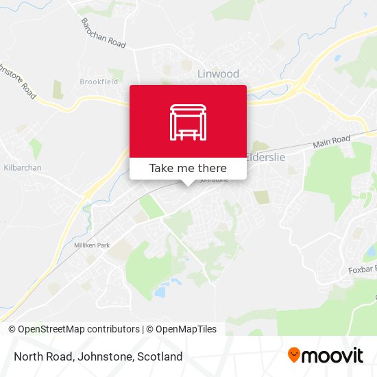 North Road, Johnstone map