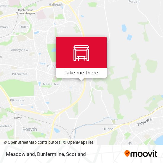 Meadowland, Dunfermline map