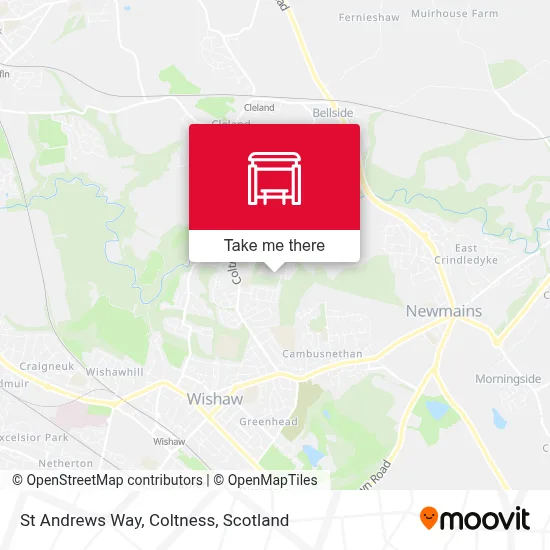 St Andrews Way, Coltness map