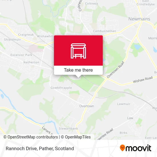 Rannoch Drive, Pather map