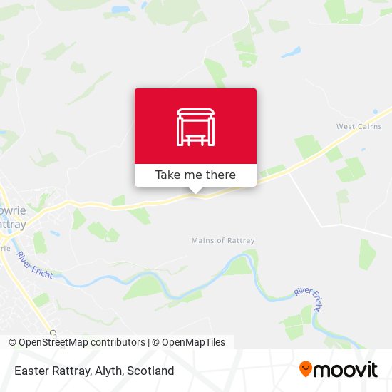 Easter Rattray, Alyth map