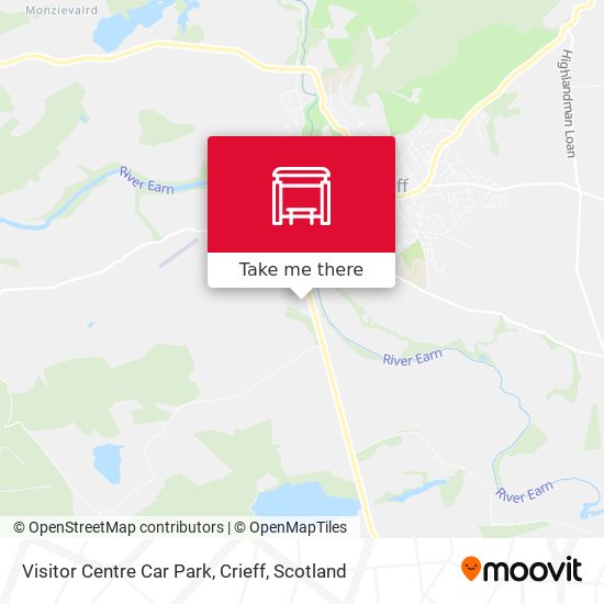 Visitor Centre Car Park, Crieff map