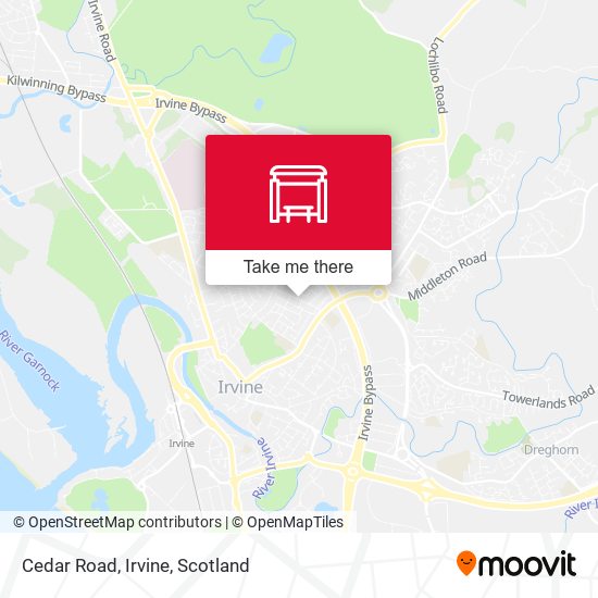 Cedar Road, Irvine map