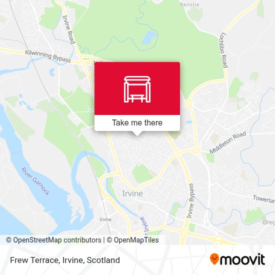 Frew Terrace, Irvine in Scotland by Bus 