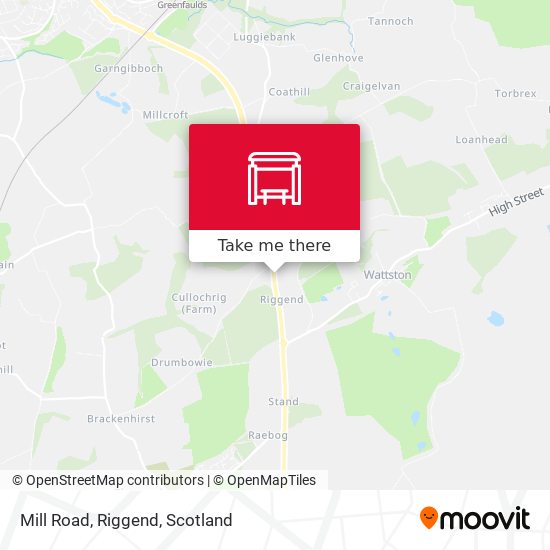 Mill Road, Riggend map