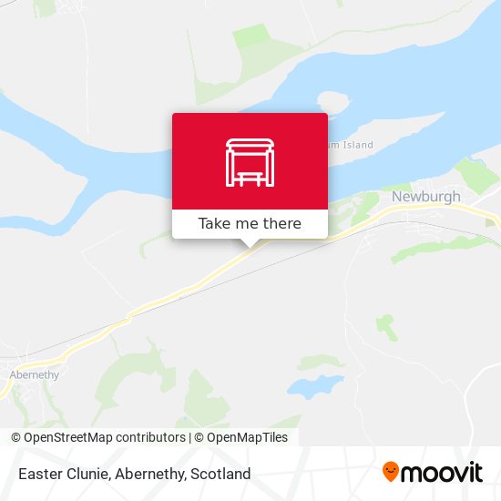 Easter Clunie, Abernethy map