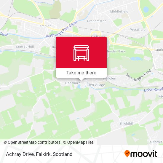 Achray Drive, Falkirk map