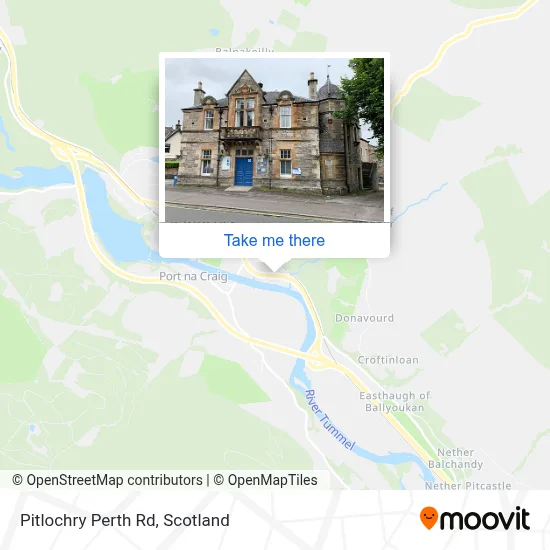 Pitlochry Perth Rd map
