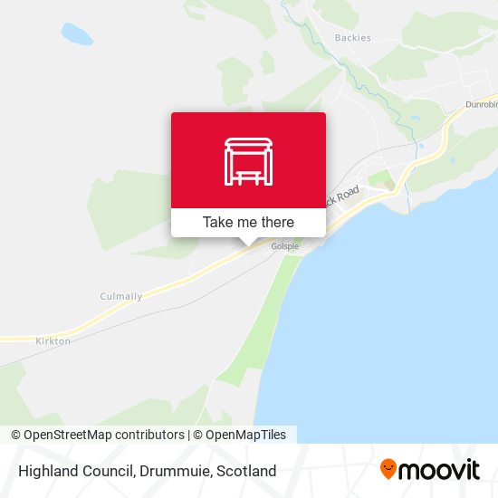 Highland Council, Drummuie map