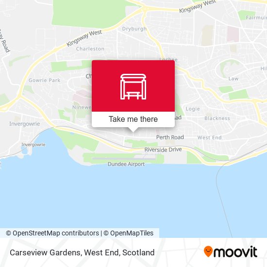 Carseview Gardens, West End map