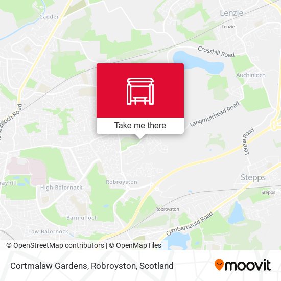 Cortmalaw Gardens, Robroyston map