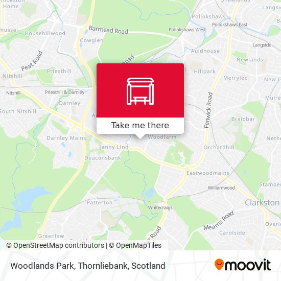 Woodlands Park, Thornliebank map