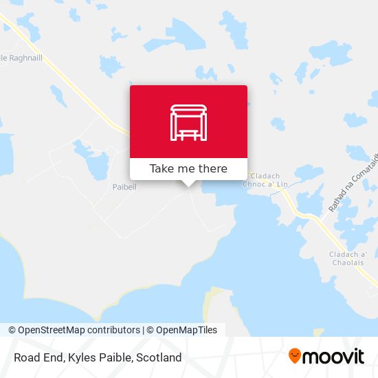 Road End, Kyles Paible map