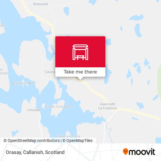 Orasay, Callanish map