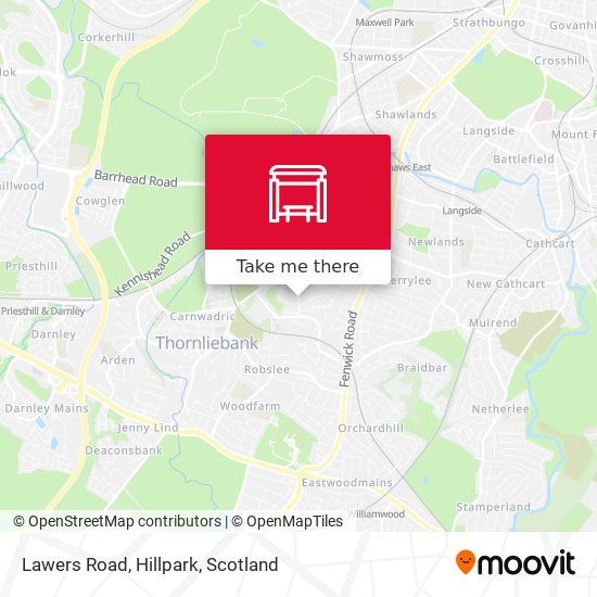 Lawers Road, Hillpark map
