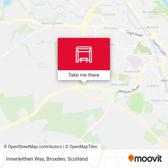 Innerleithen Way, Broxden map