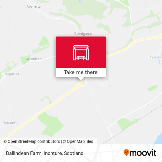 Ballindean Farm, Inchture map