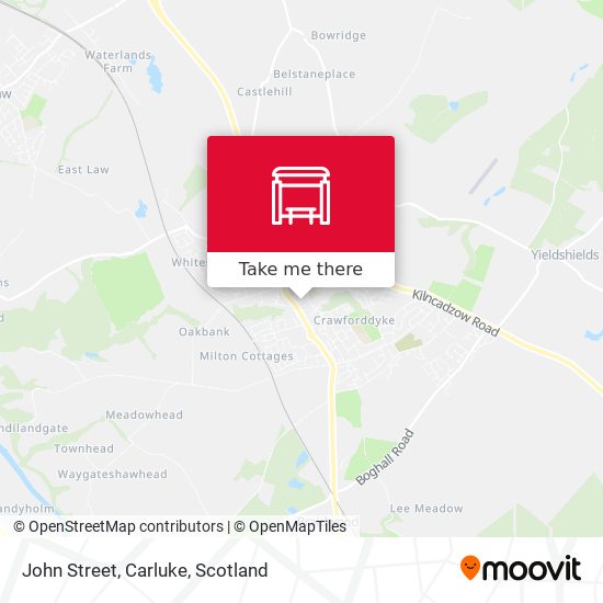 John Street, Carluke map
