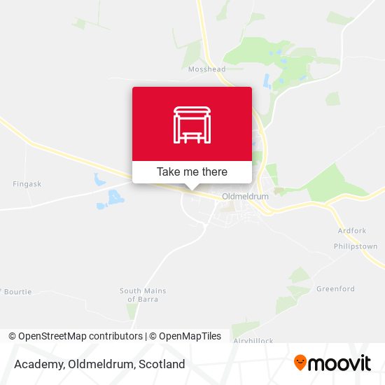 Academy, Oldmeldrum map