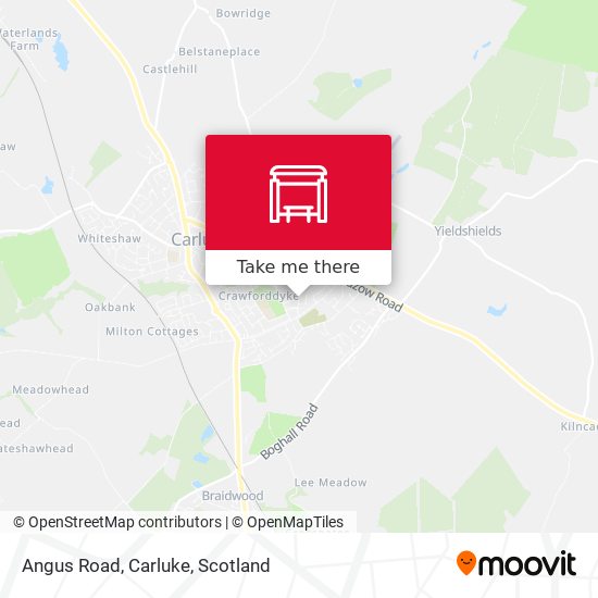 Angus Road, Carluke map
