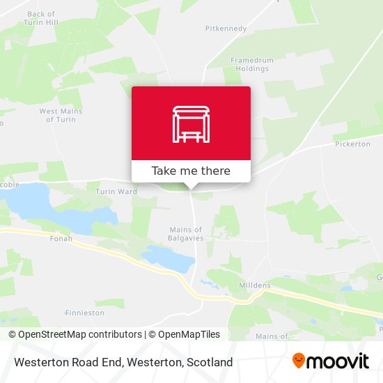Westerton Road End, Westerton map