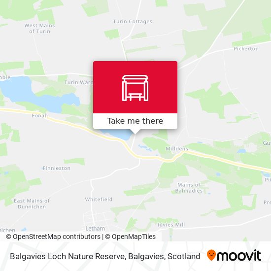 Balgavies Loch Nature Reserve, Balgavies map