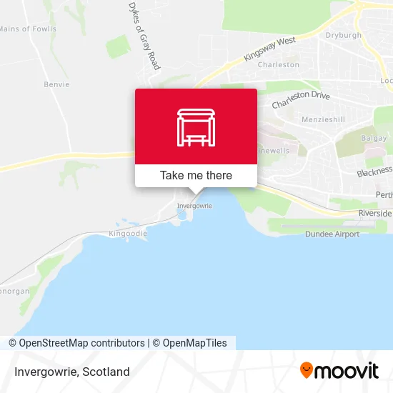 Invergowrie map