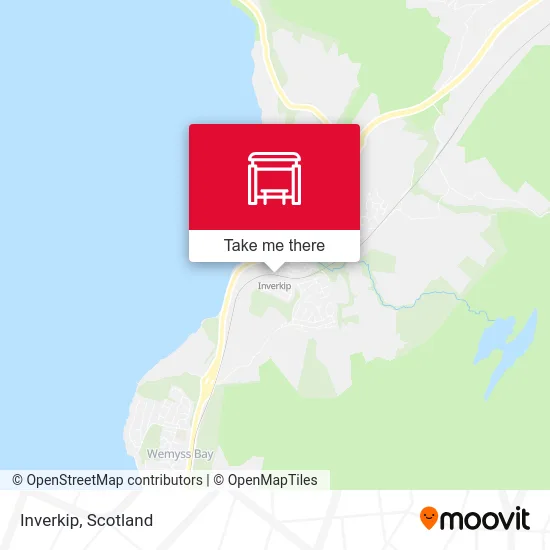 Inverkip map