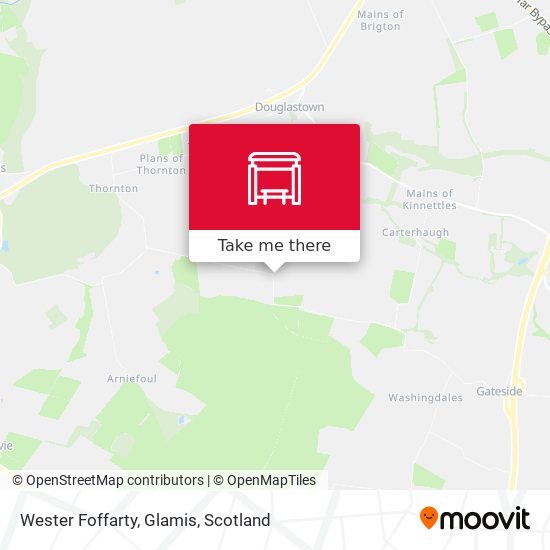 Wester Foffarty, Glamis map