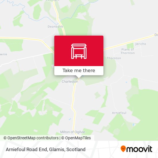 Arniefoul Road End, Glamis map