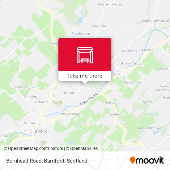 Burnhead Road, Burnfoot map