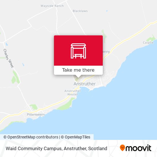 Waid Community Campus, Anstruther map