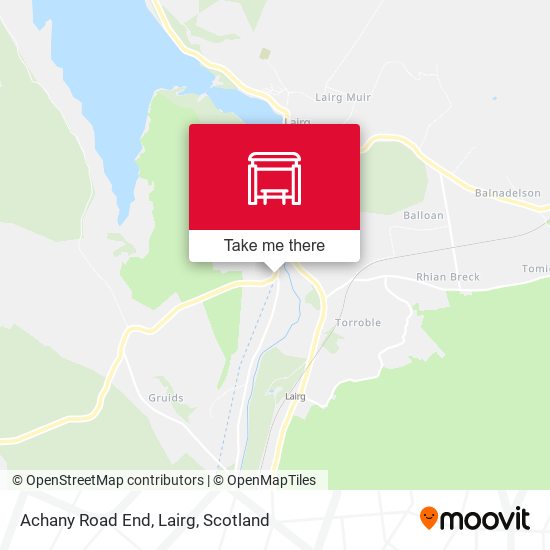 Achany Road End, Lairg map